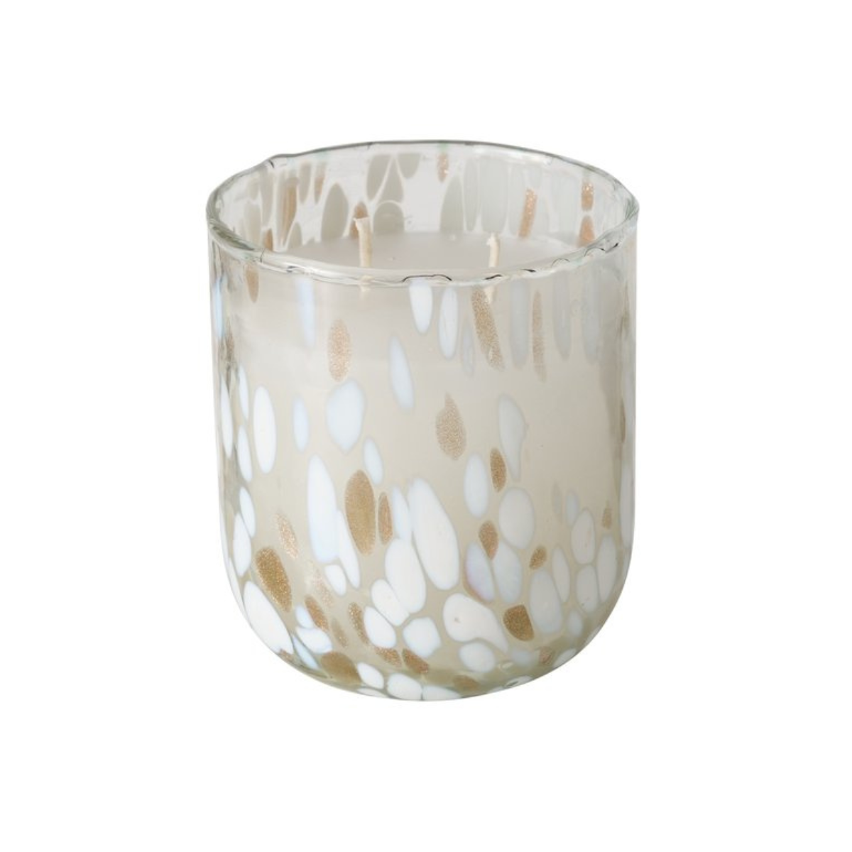 B DOROTY CANDLE POT White, Gold elegant Table decoration